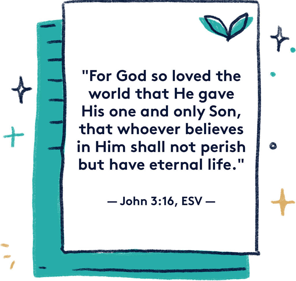 Relationship Goals Images- John 3.16 verse on paper graphic